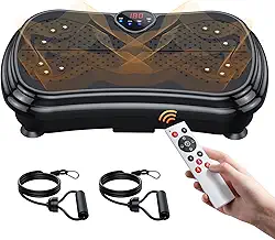 PUREROYI Plataforma Vibratória Para Exercícios, Perda De Peso, Corpo Inteiro, Drenagem Linfática, 180 Velocidades Ajustáveis, Com Capacidade Kg, Mulheres E Homens