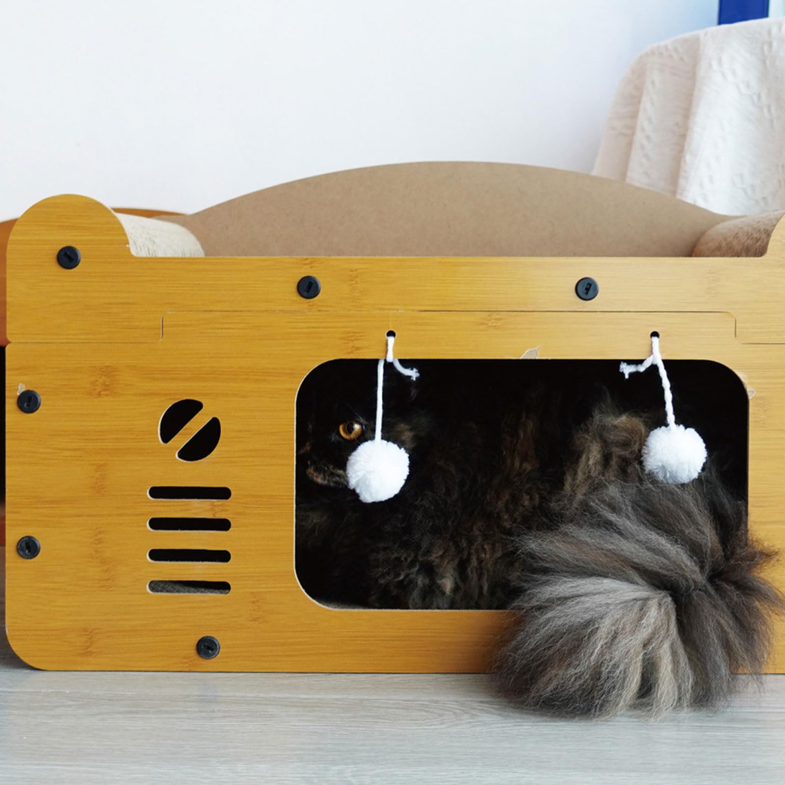Chat griffoir dessin animé lit canapé pour intérieur maison chaise longue jouet pour petits grands meubles pour chats d'intérieur