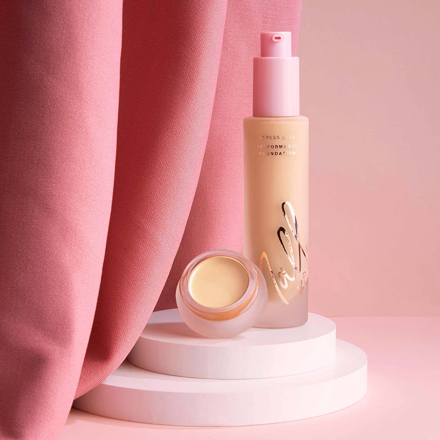 Mally Beauty Stress Less Performance Foundation - Tan - Buildable Medium to Full Coverage - Lightweight Foundation Liquid - Niacinamide Brightens and Hydrates Skin - Satin Finish - Image 7
