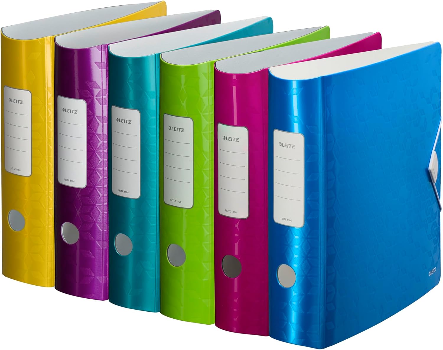 Leitz Lever Arch File, A4, Assorted, Curved Spine 75mm Width - View #3