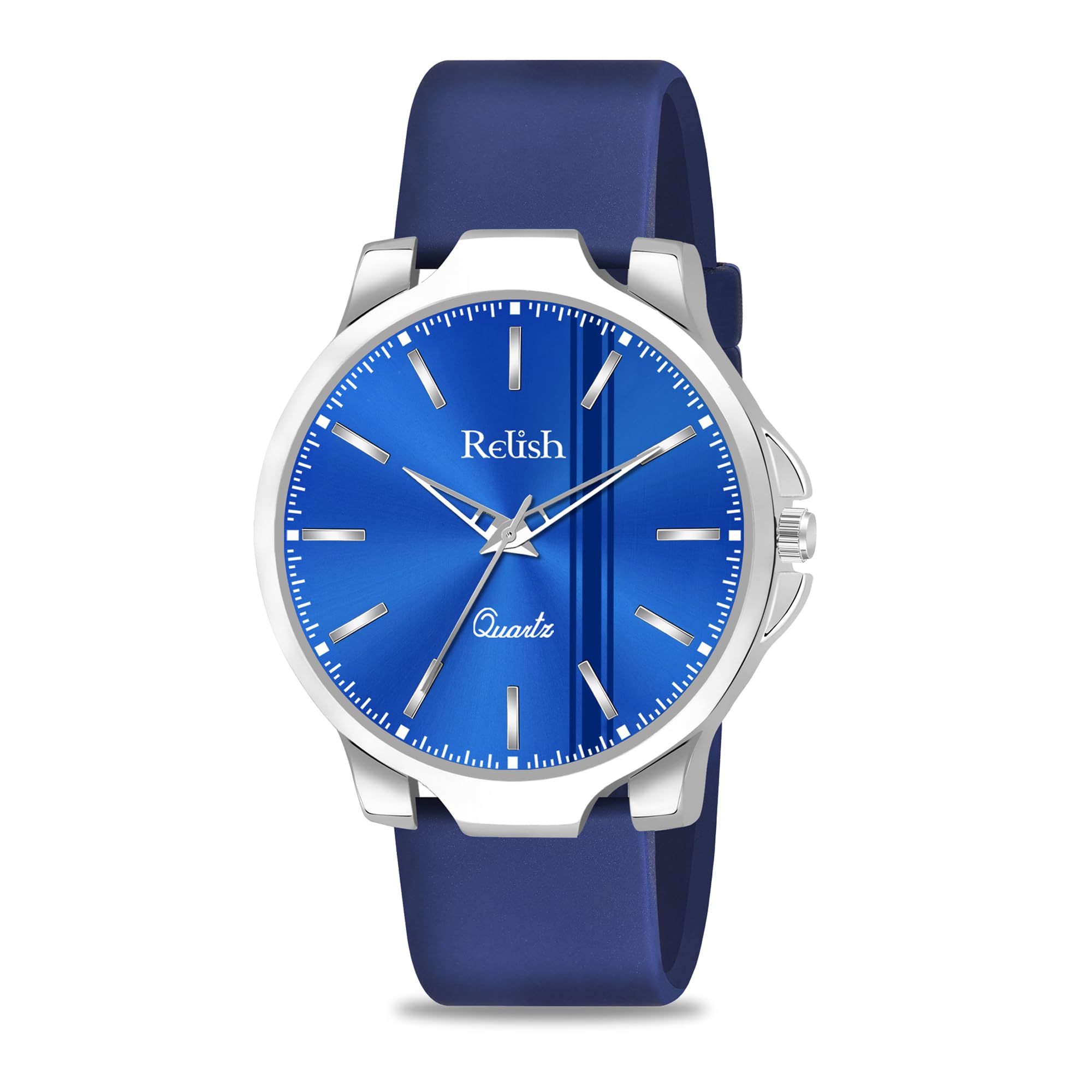 Relish RS4 Pro Antique Softest Silicone Strap Analog Watch for Men & Boys - Classic Blue Band Quartz Timepiece with Brass Dial (B0CX8TQ2NN) Amazon Price History, Amazon Price Tracker