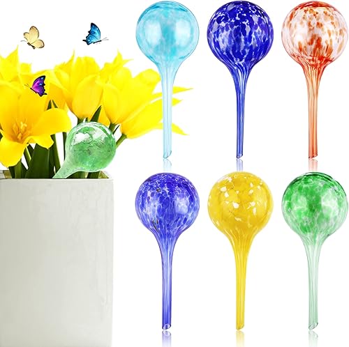 Lorvain Globos automáticos de riego de plantas, 4 piezas de picos de riego automático, dispositivos de sistema automático de riego de plantas,