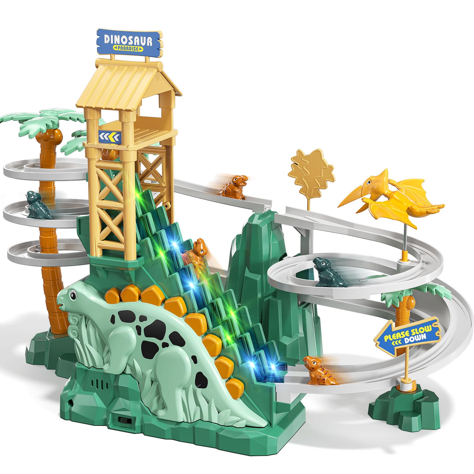 Amazon.com: JUKUDAHU Dinosaur Climbing Slide Stair Toy for