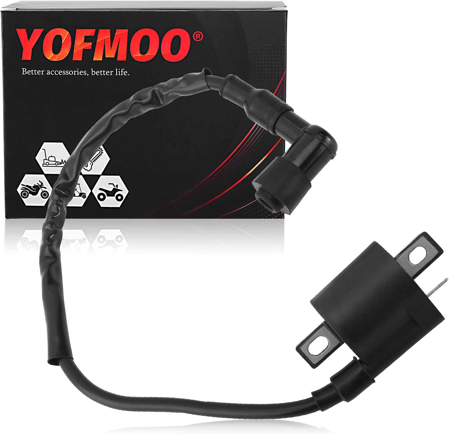 Ignition Coil for Yamaha Bear Tracker Trail Boss Warrior Big Bear Raptor TTR125 YFM350 ATC185S ATC200 YFM 250 330 350 ATC 185S 200 200ES 200S