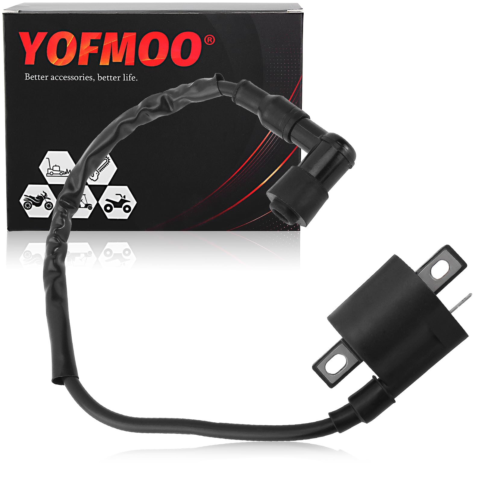 Ignition Coil for Yamaha Bear Tracker Trail Boss Warrior Big Bear Raptor TTR125 YFM350 ATC185S ATC200 YFM 250 330 350 ATC 185S 200 200ES 200S