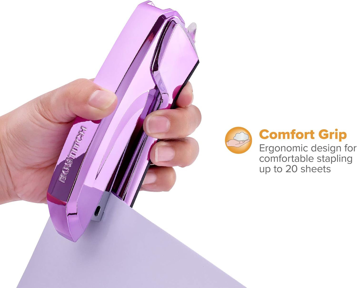 Bostitch Ascend 3 in 1 Stapler with Integrated Remover & Staple Storage, 20 Sheet Capacity, Staple Storage, Lightweight : Office Products