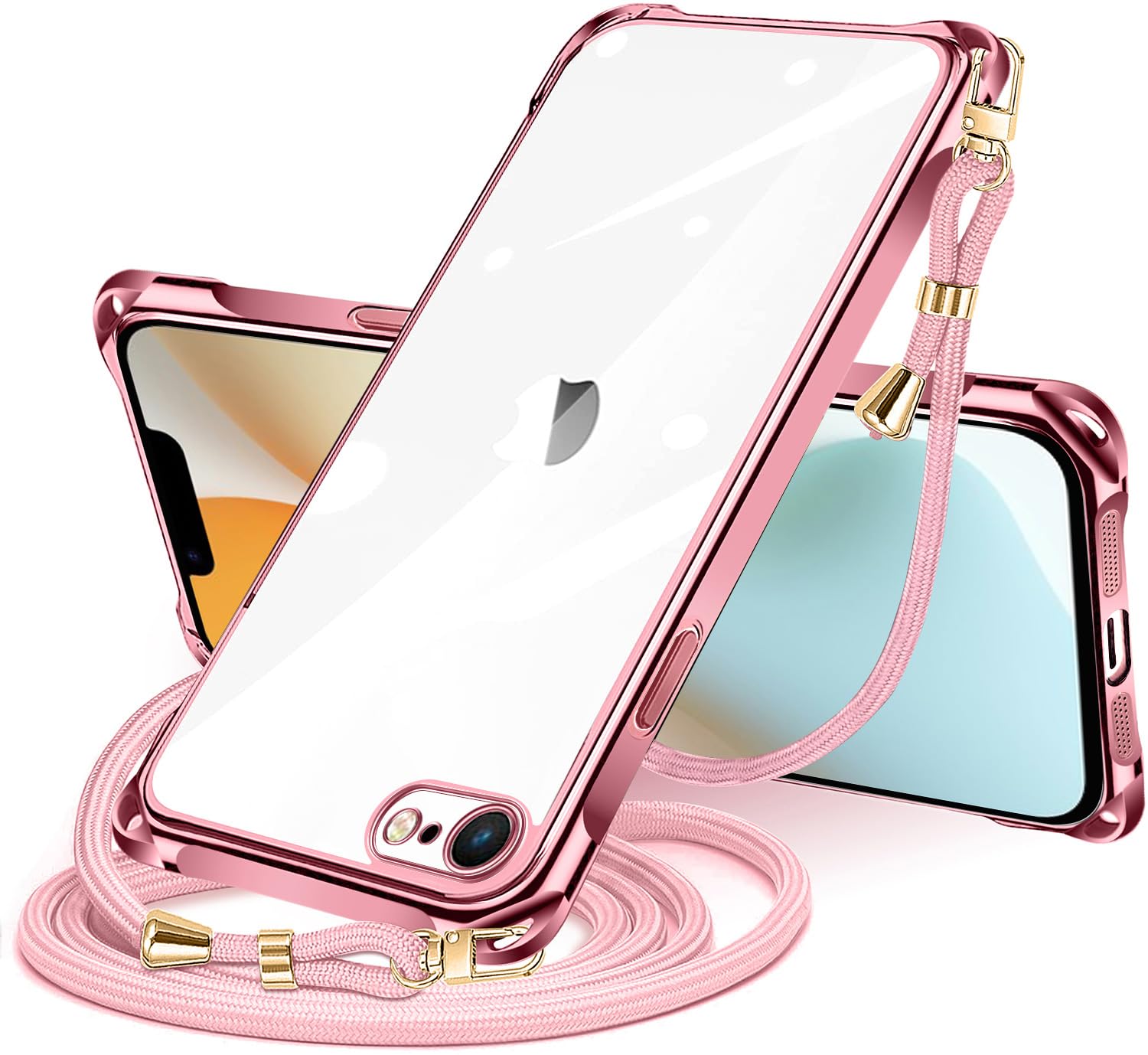 Amazon.co.jp: NISIILNG iPhone 16e 用 ケース クリア ショルダー