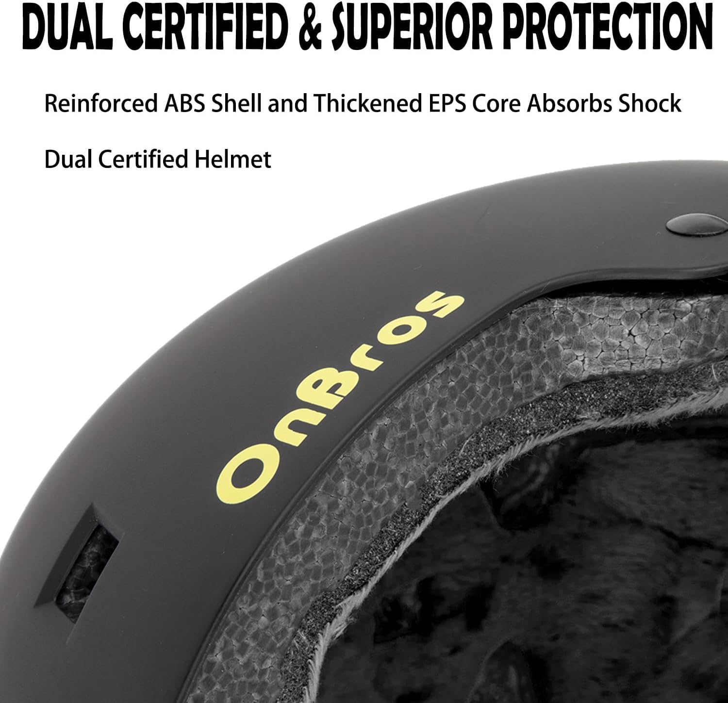 Skateboard Helmet Adult - OnBros Youth Bike Helmet Men or Women, Adjustable Road Bike Helmets for Multi-Sport Bicycle Cycling Skates Scooter Helmet - Image 3