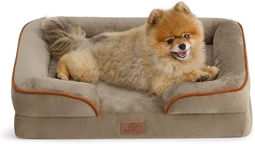 Vista 173 de Bedsure - Cama ortopédica mediana para perros, sofá cama impermeable para perros medianos, espuma de soporte con funda extraíble y lavable, forro