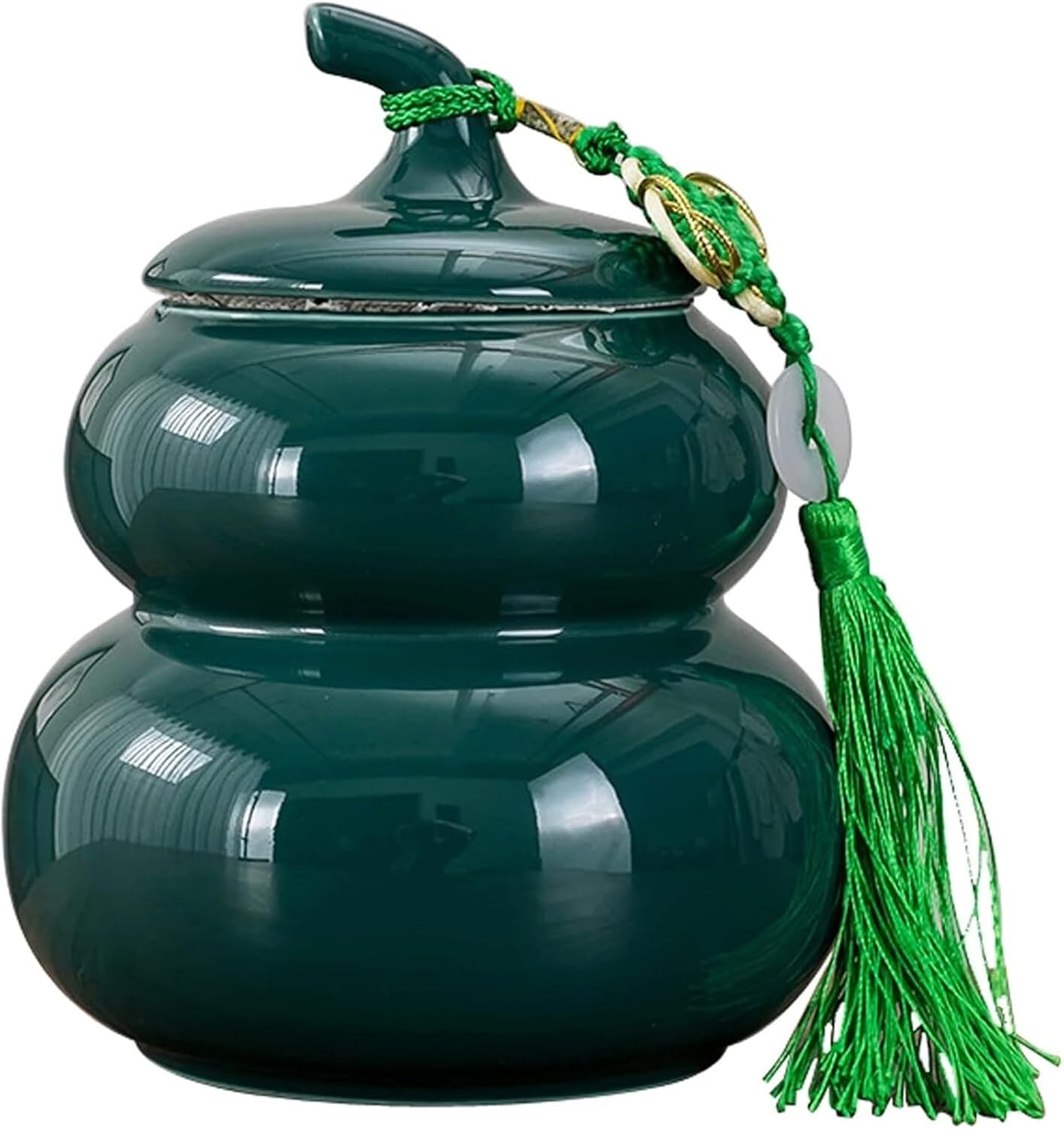 Cemetery Jars, Small Memorial Boxes of Animals, Ceramic Coffins, Funeral Jars of Dogs and Cats in Deep Blue(Dark Green)