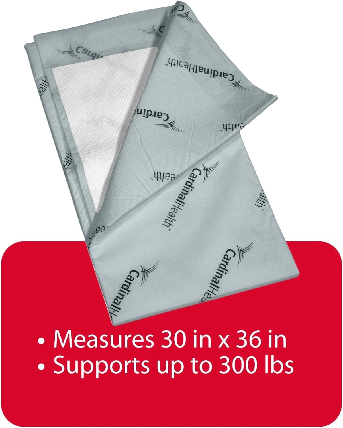 Covidien P3036C Wings Quilted Premium Comfort Underpads, 30" x 36" Size, Blue, 40 Count
