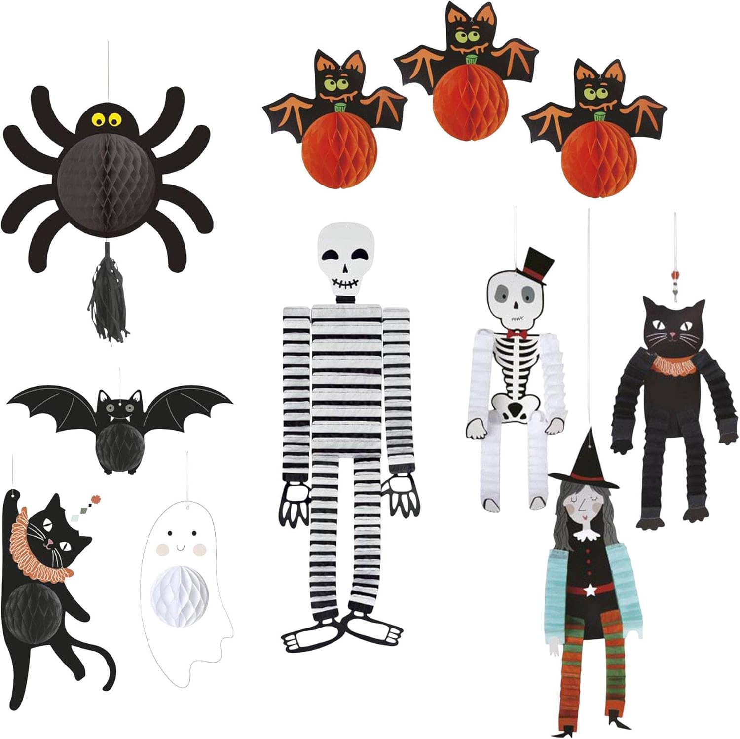 Well Home Halloween Decoration Set of 11 Festive Pendants