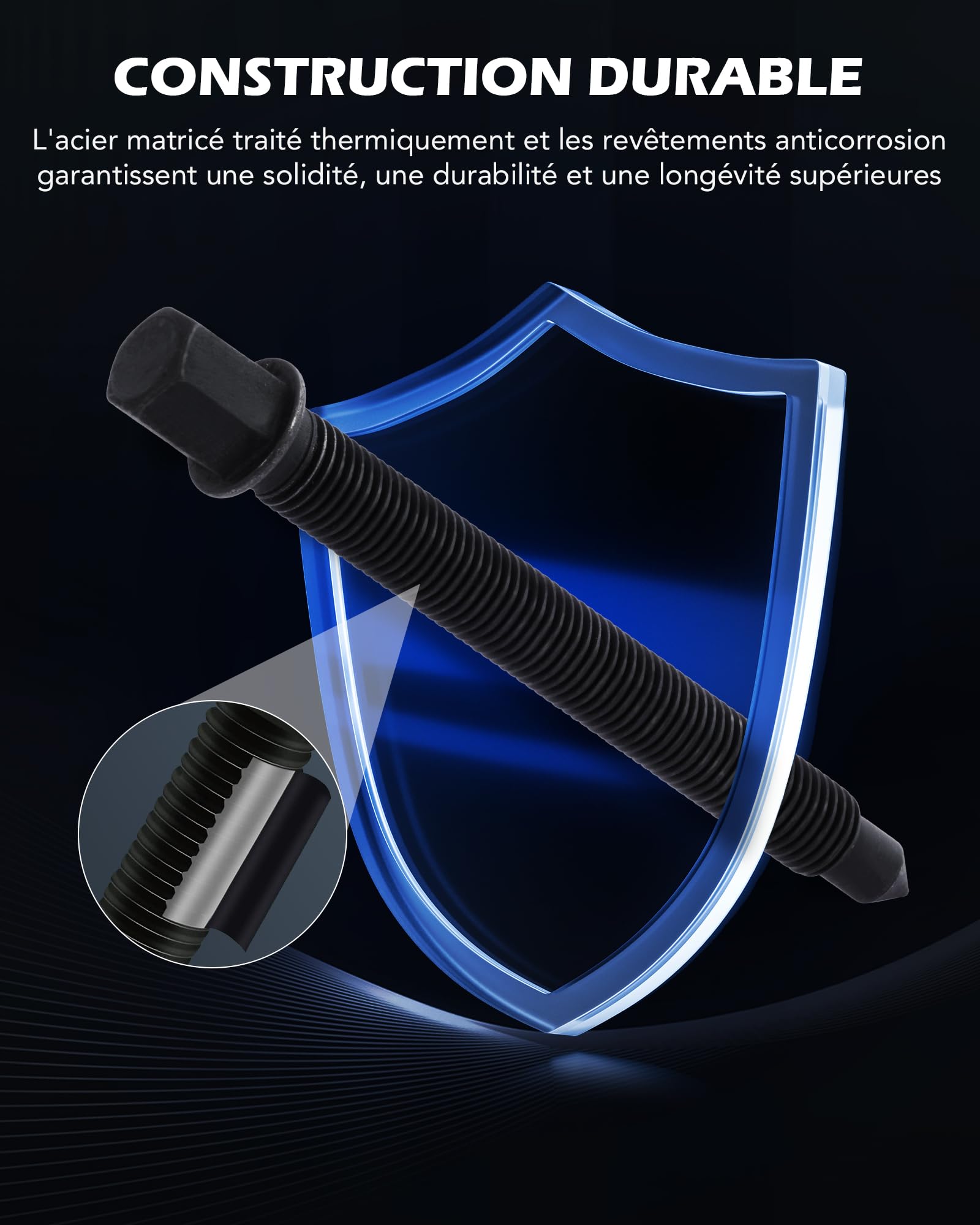 Orion Motor Tech 3 Pièces Extracteurs de Roulement à 3 Mâchoires 75mm 100mm 150mm 3 Bras Mâchoires Réversibles pour Démontage Arrache de Roulement Extérieur Intérieur