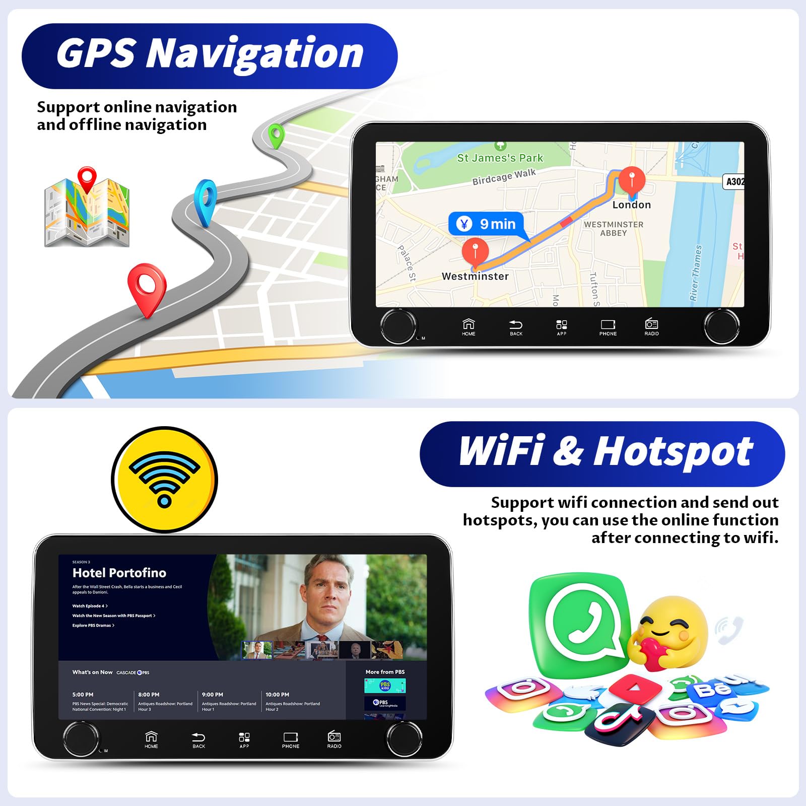 OiLiehu 4G 64G Android 13 Car Stereo For Honda Jazz Fit 2002-2008