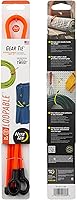 Vista 20 de Nite Ize Gear Tie Loopable, el original lazo de goma reutilizable con lazo integrado resistente, 18 pulgadas, naranja brillante, paquete de 2