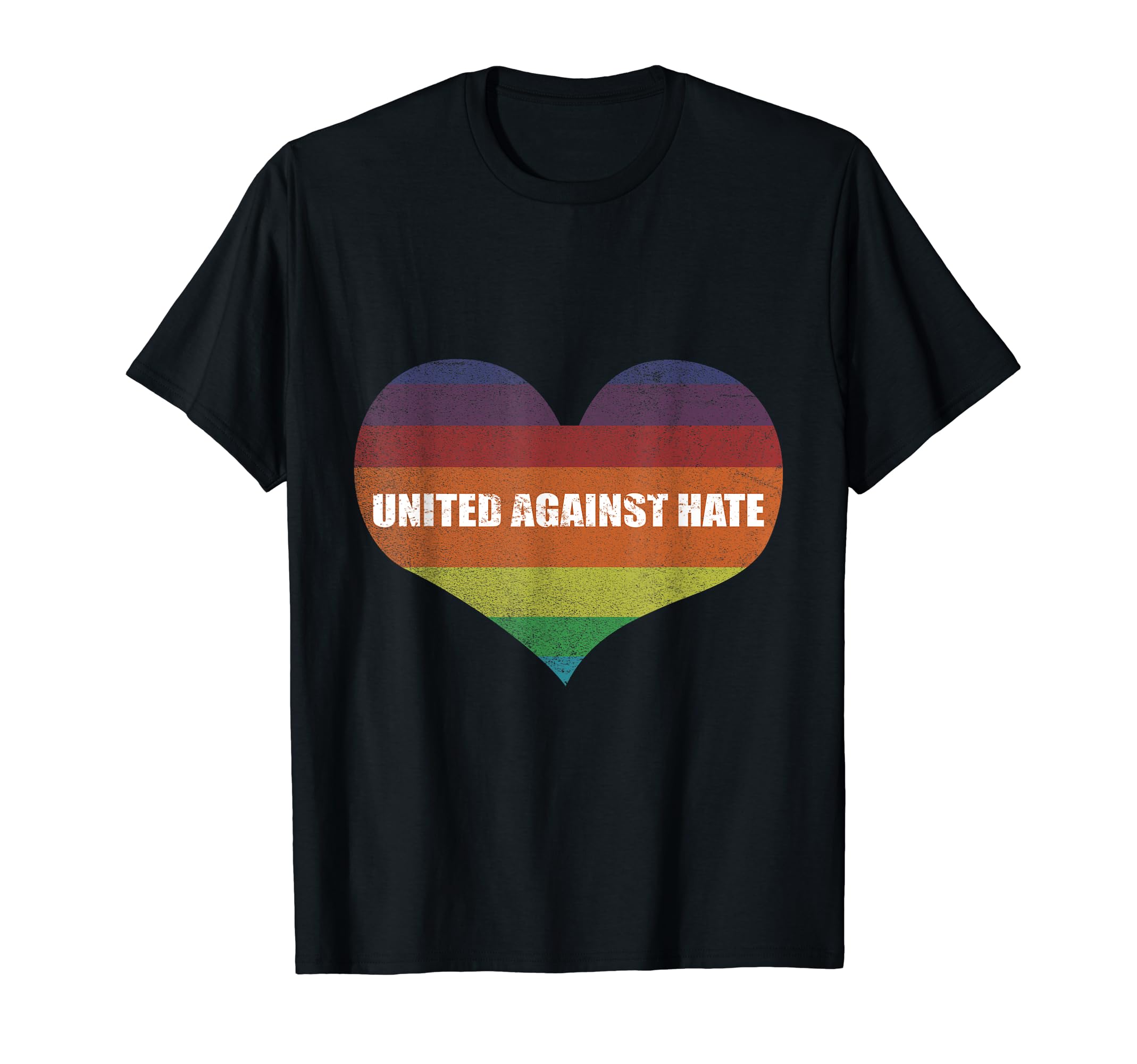 United Against Hate LGBT Pride T-ShirtOEKO-TEX STANDARD 100