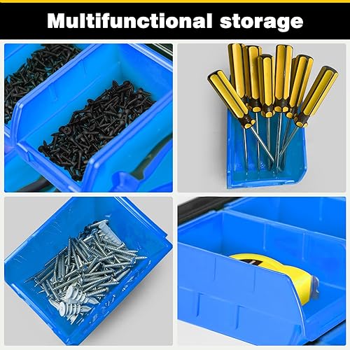 Miniatura 3 de Ultrawall Contenedores de almacenamiento montados en la pared, contenedores organizadores de almacenamiento colgantes de plástico, sistema de