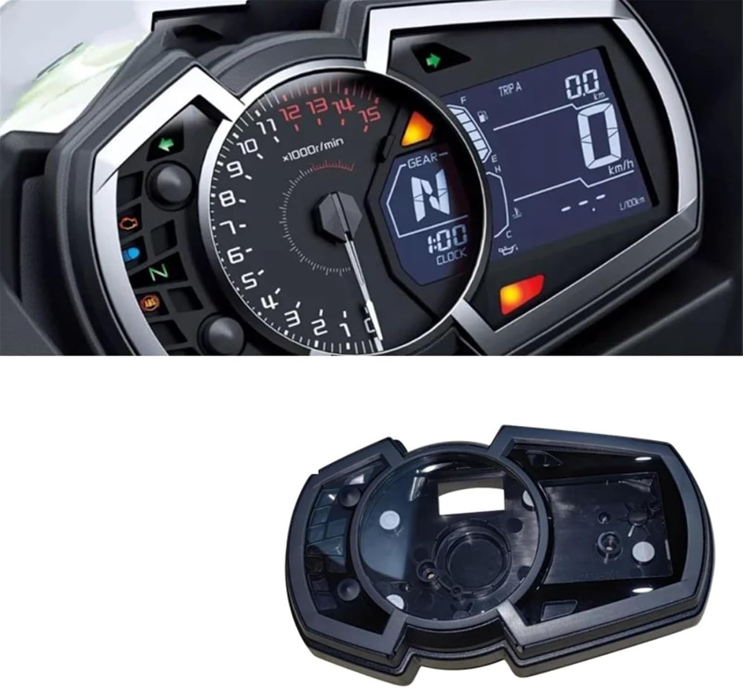 バイク用スピードメーターフレーム Compatible With For Ninja 400 For