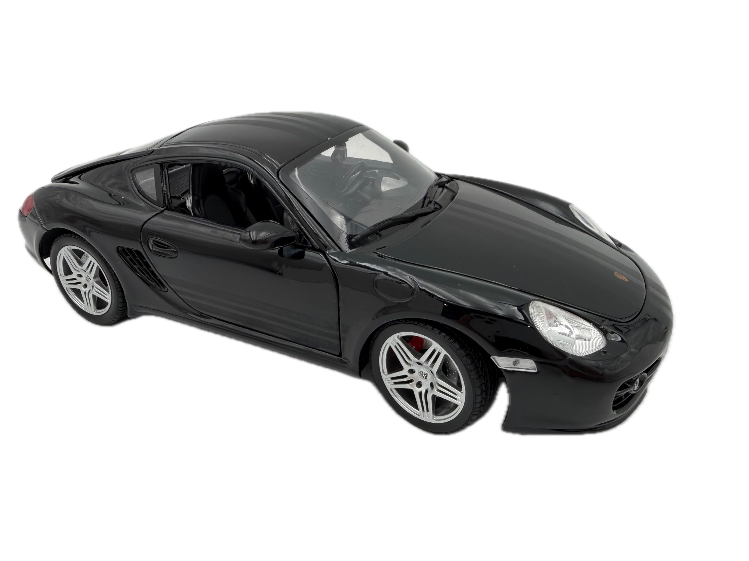 Porsche Cayman S Design Ed.1 Modellauto 1:18, schwarz - Detailgetreues Sammlermodell I GT Marketing I Miniatur Fahrzeug (Museum Edition)