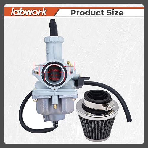 Miniatura 3 de labwork Repuesto de carburador PZ26 de 1.024 in para CB125 CRF150 XL125S XR Reemplazo para TRX250 250EX XR100 XR100R Recon 125cc y ATC185 ATC185S