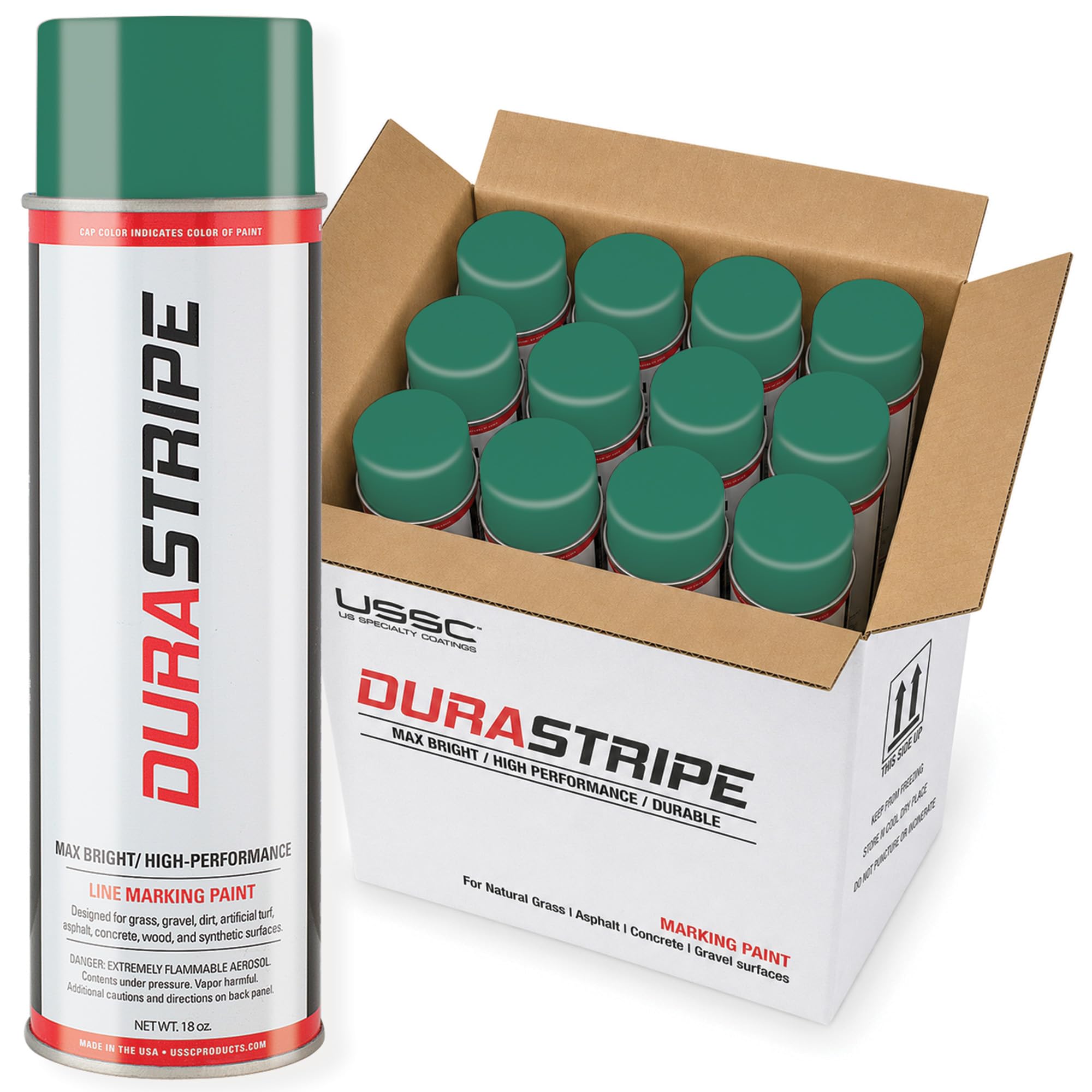 Athletic Field Marking Paint (Green) 12-18oz Cans Per Case