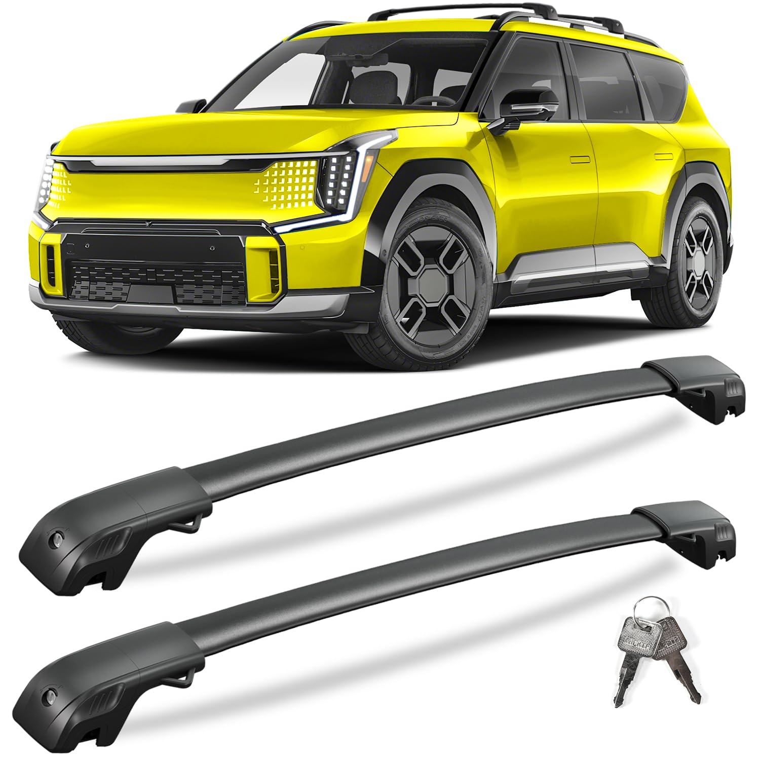 Roof Rack Cross Bars for Kia EV9 2024-2026 GT-Line(Not for Wind &amp; Land)