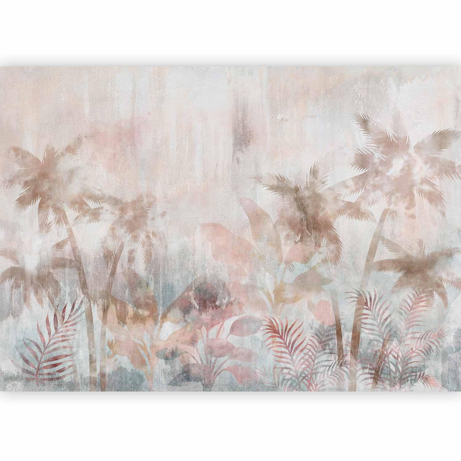murando Photo Wallpaper Jungle 500x 350 cm/196,8" x 137,8" Non-Woven Premium Art Print Fleece Wall Mural Decoration Poster Picture Design Modern Abstract Tropical Nature Palm Tree b-A-10296-a-a