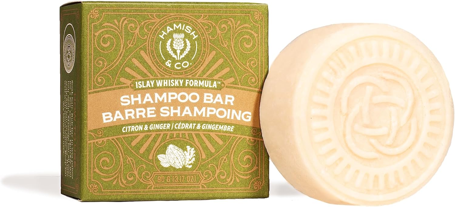 Hamish & Co. Shampoo Bar, Citron & Ginger, Shampoo Bar for Men