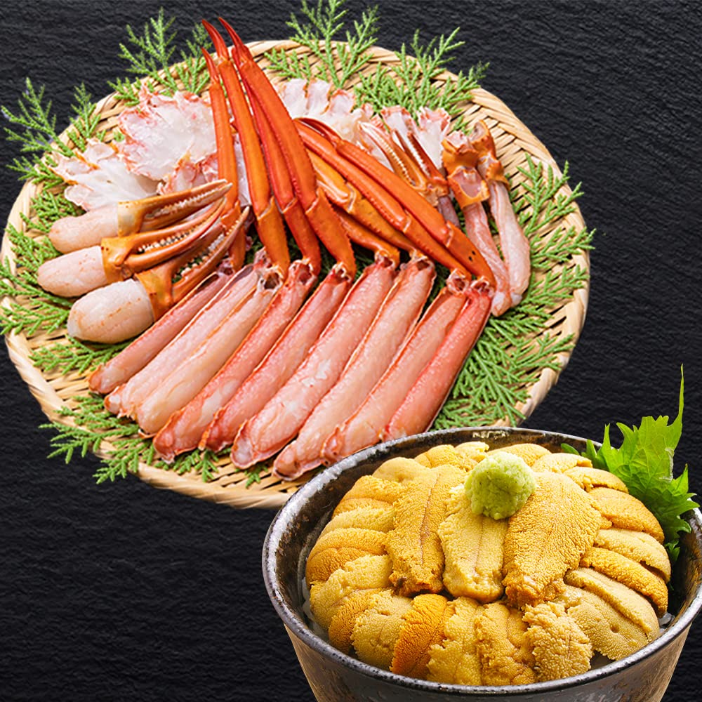 北国からの贈り物 紅ズワイガニ  ＆ うに セット 紅ずわいがに かにしゃぶ むき身 生食可 ウニ