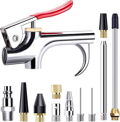 13 Pcs 2-Way Connection Air Nozzle Blow Gun Set, Air