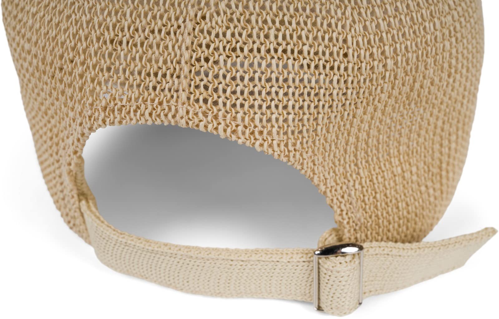 styleBREAKER Casquette en Papier de Paille Unie, Chapeau d'été léger avec Boucle métallique réglable, Casquette Unisexe avec Bandeau Absorbant pour Hommes et Femmes