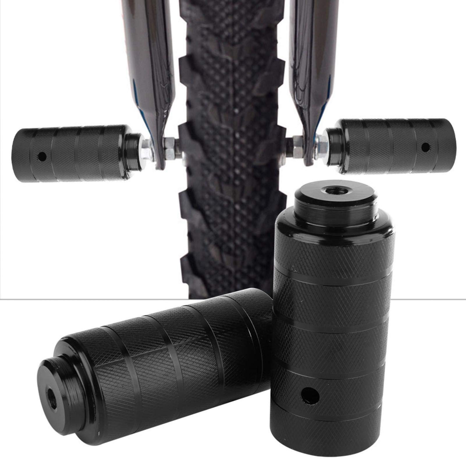 Demeras Fahrradachs-Peg Universal Stahl-Fahrradständer Peg Hochleistungs-Fußständer Pegs Stunt Pegs Fahrradzubehör für BMX 1 Paar