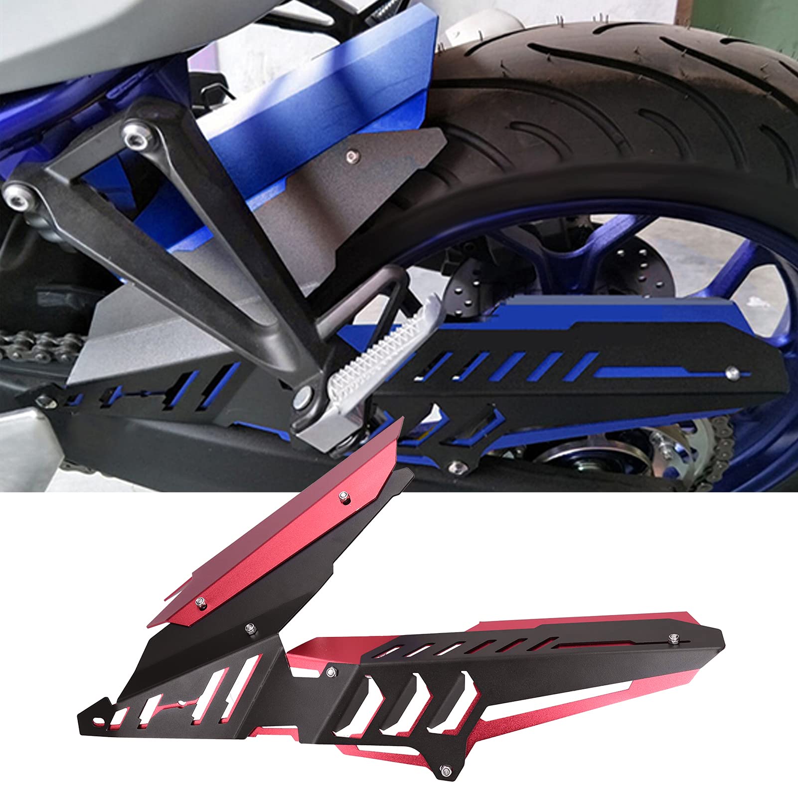 Amazon.co.jp: リアフェンダーチェーンガードカバーアルミ合金YZF-R25