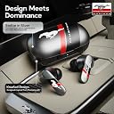 GOBOULT Mustang Dyno Earbuds with 60H Playtime, App Support, Dual Pairing, 4 Mics ENC, 45ms Low Latency, 13mm Drivers, Touch Controls, Made in India, IPX5 Ear Buds Wireless (Silver) gallery image