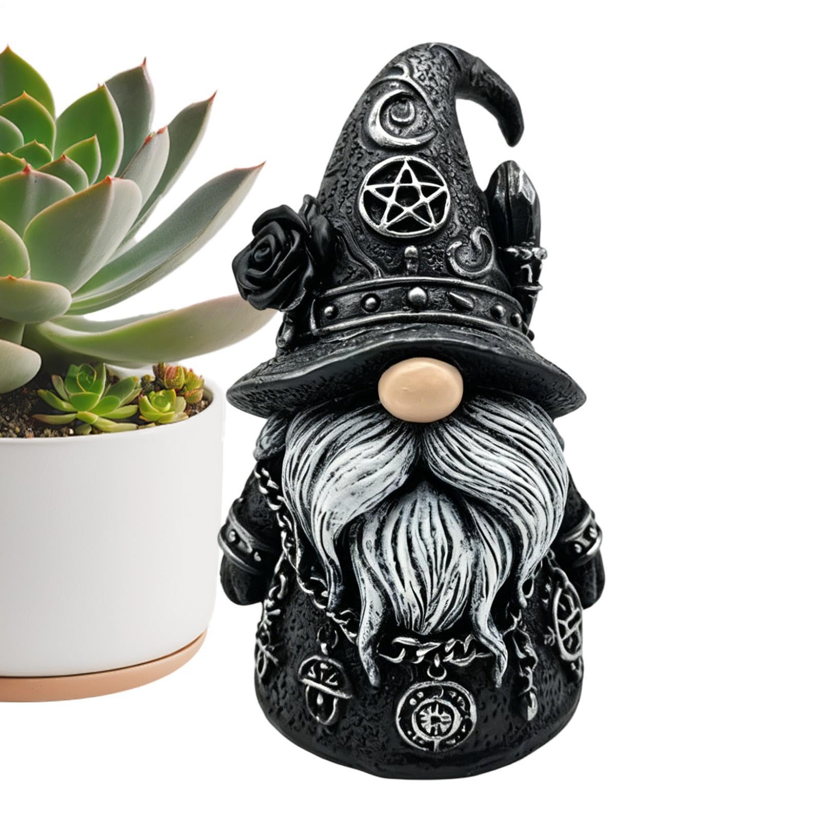 Statues de gnomes gothiques en résine, idée cadeau mystérieux pour bureau