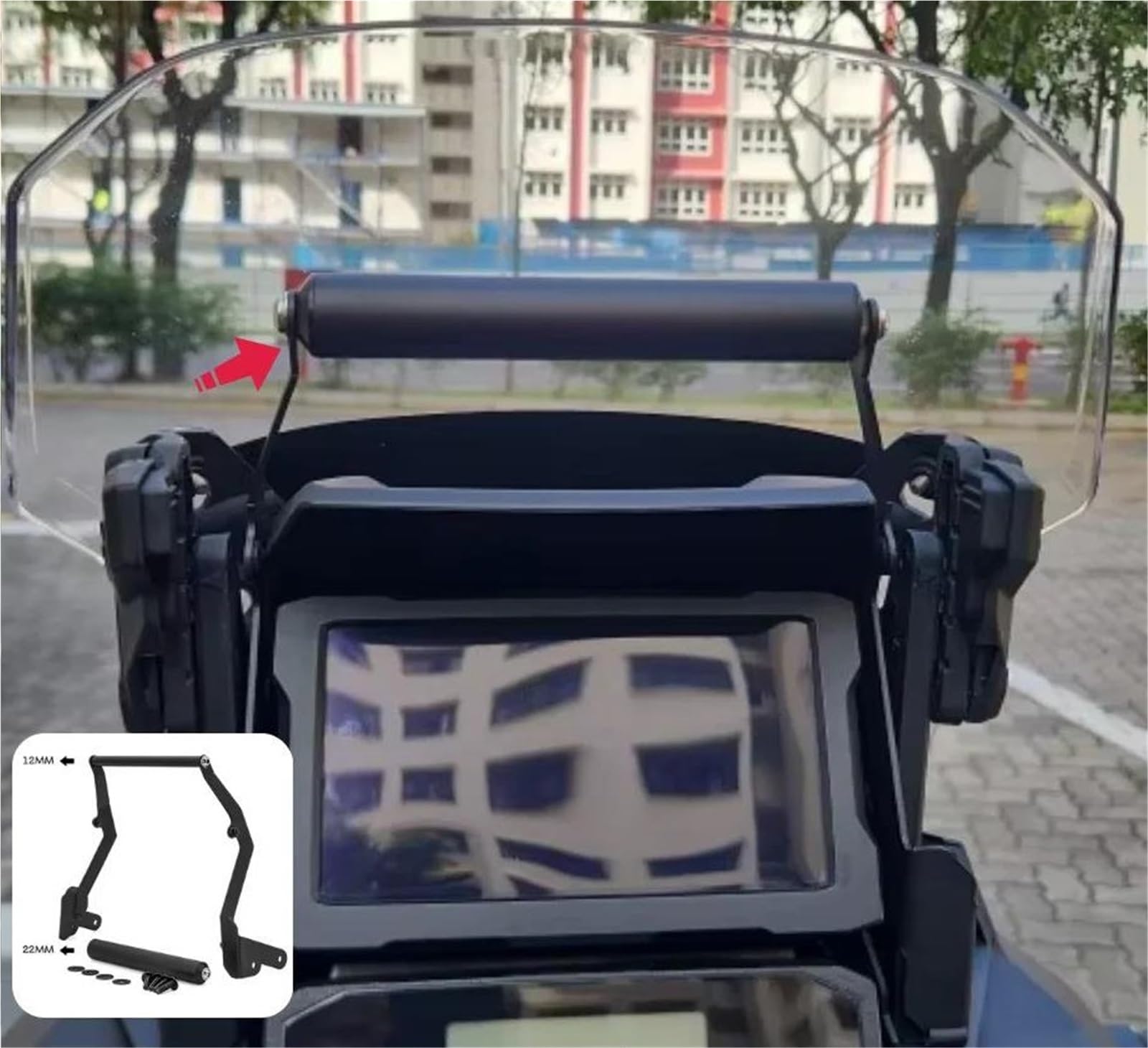 Staffa Di Supporto Per Gps Per CRF1100L AFRICA TWIN ADV SPORTS