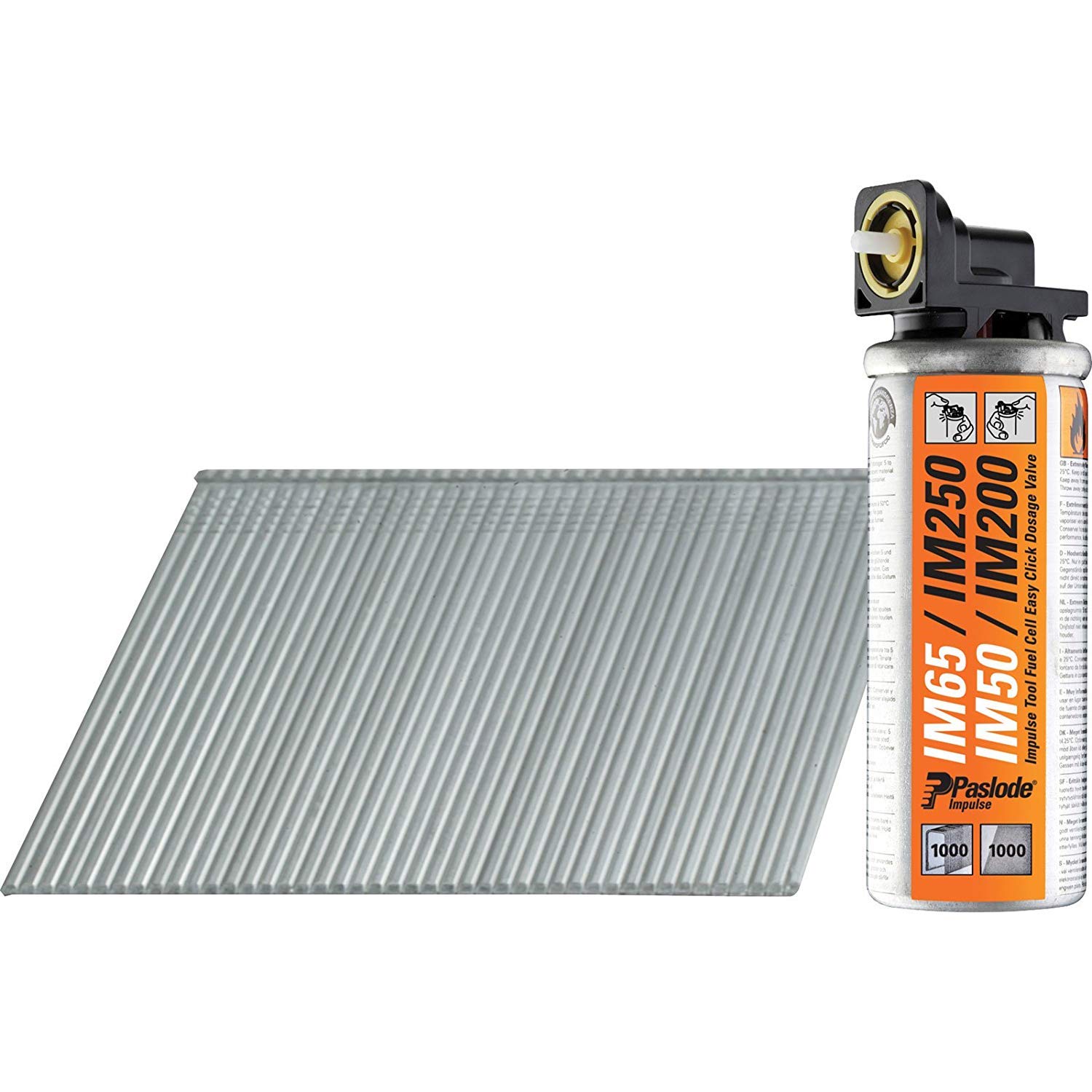 TIMco ITW Paslode F16 x 63mm Angled Brad Nails for IM65A & IM250A - Galv (20, Silver