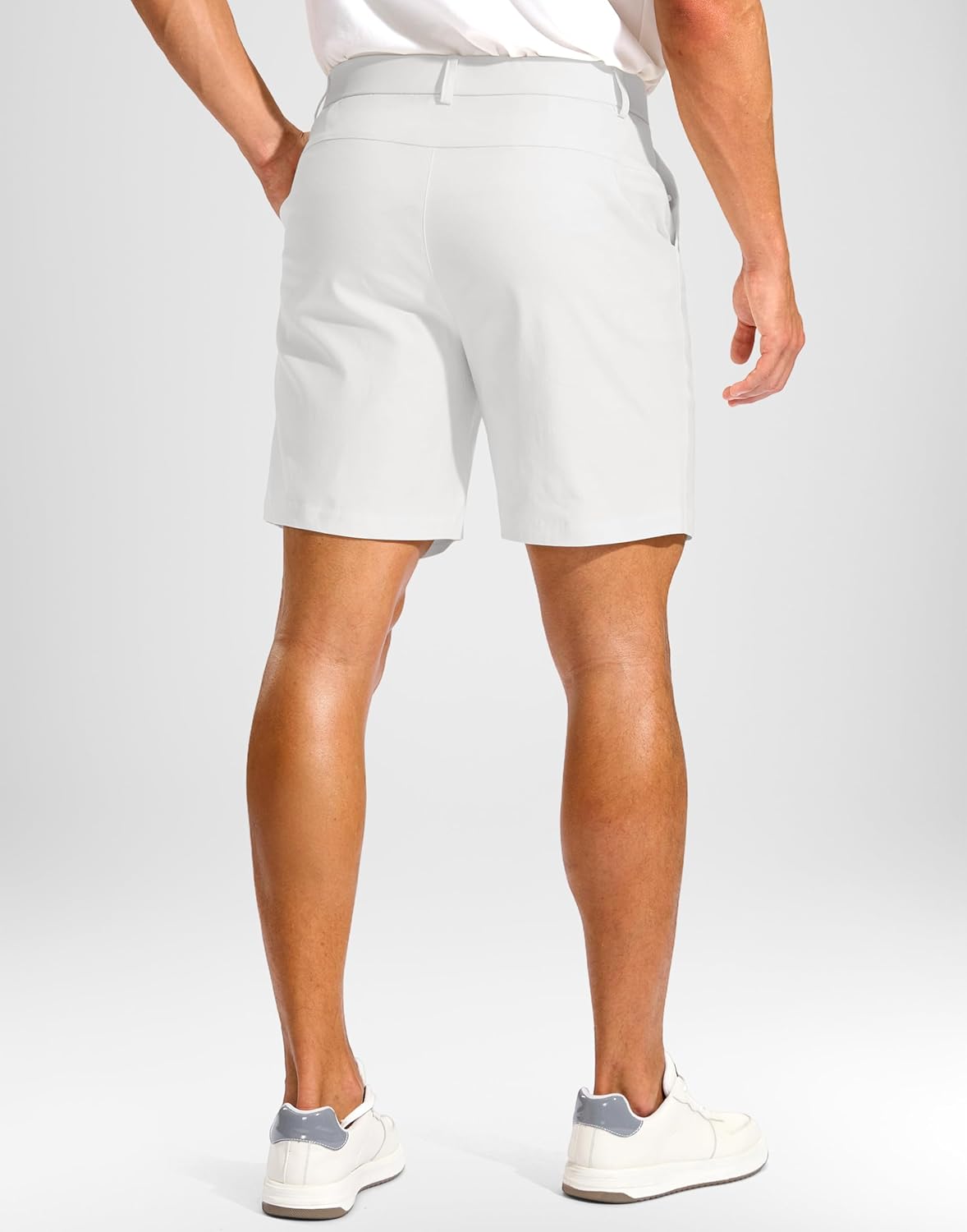 Pudolla Men's Golf Dress Shorts 7"/9" Stretch Casual Work Hybrid Shorts for Men with 3 Pockets Quick Dry Breathable - Image 3