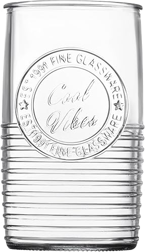 Miniatura 7 de Le'raze Juego de 8 vasos originales Mason de 4 a 18 onzas. Vasos Highball y vasos de whisky de 4 a 13 onzas para uso diario en el hogar, agua,