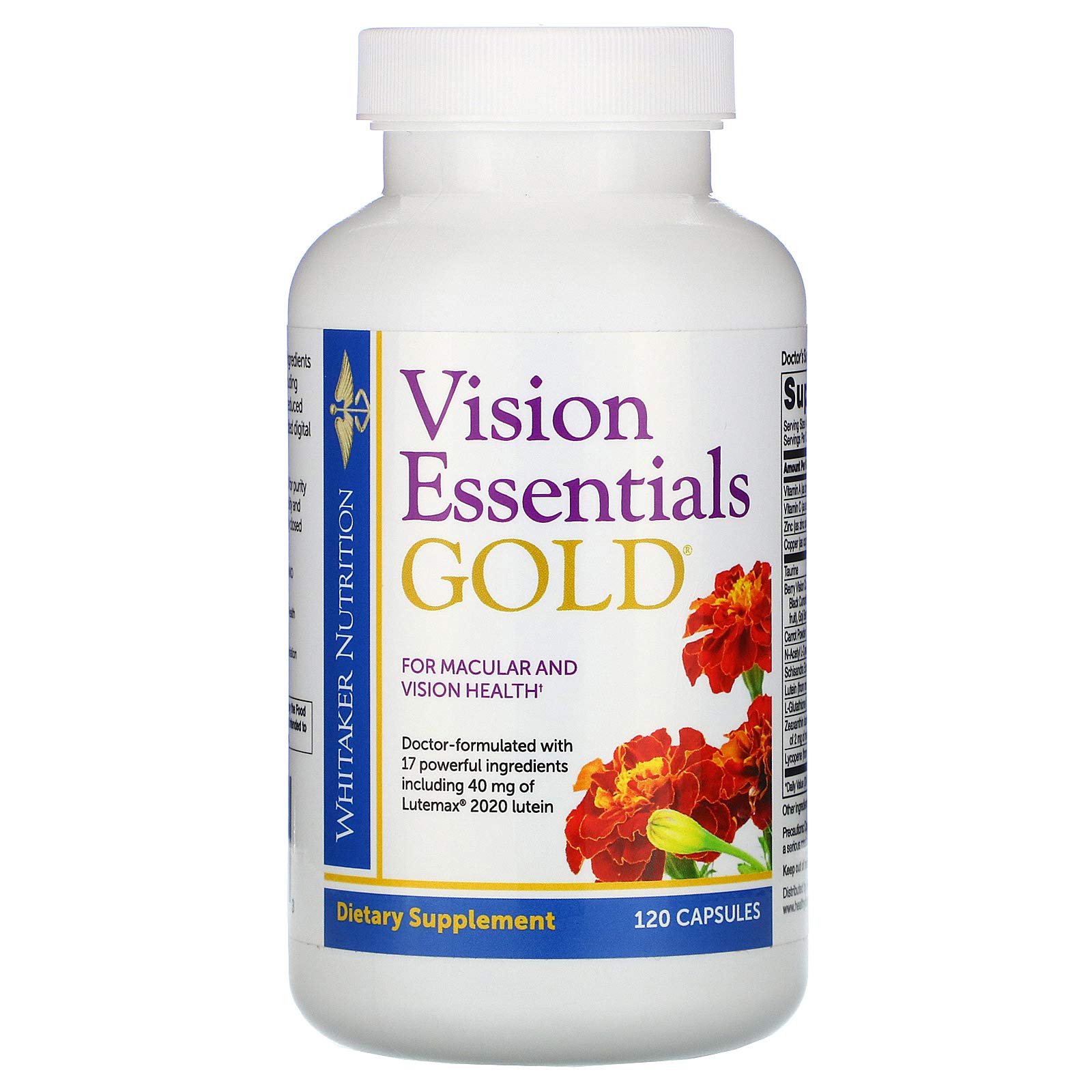 Whitaker Nutrition Vision Essentials Gold,120 Capsules