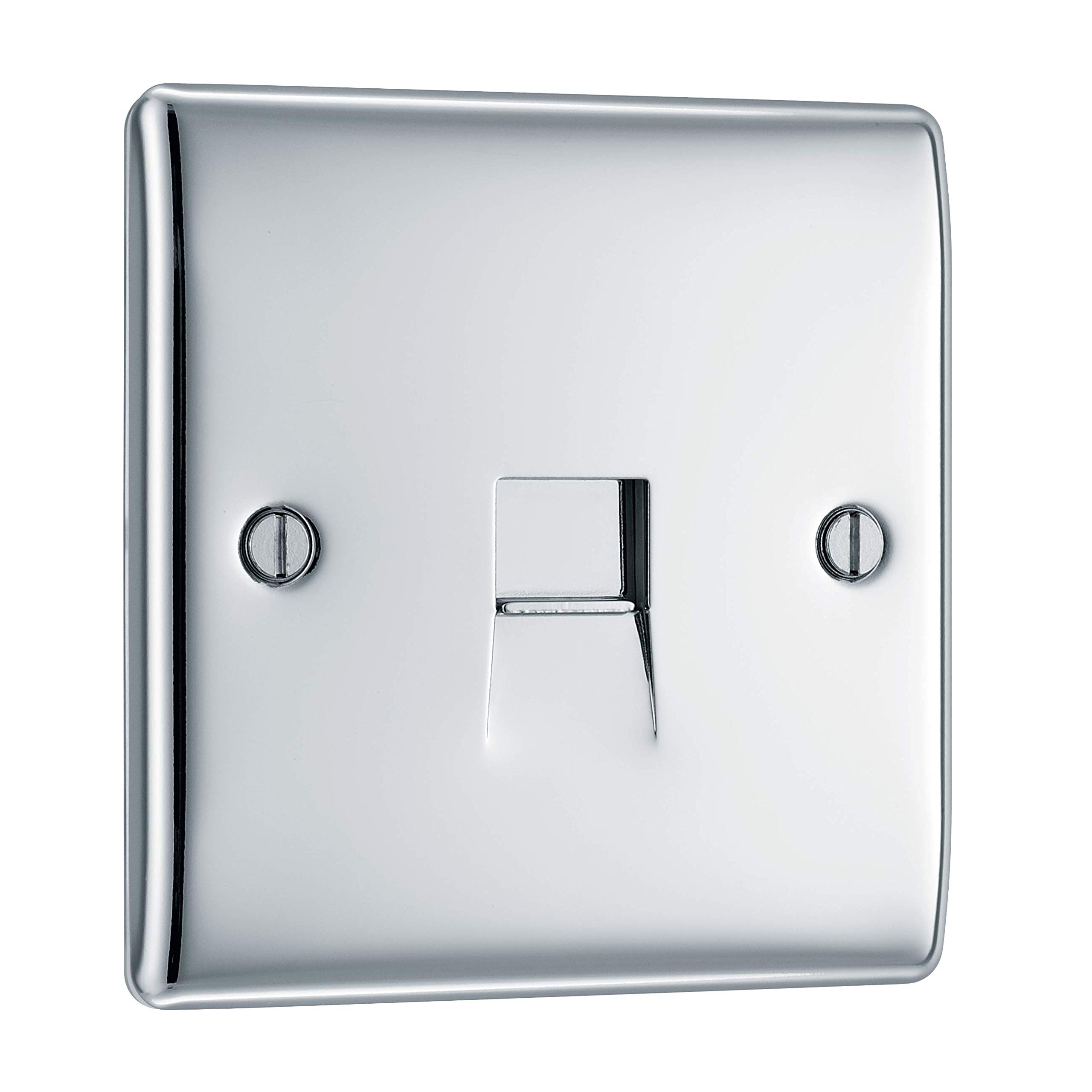 Bg Chrome 1 Gang Slave Telephone Socket from B&Q