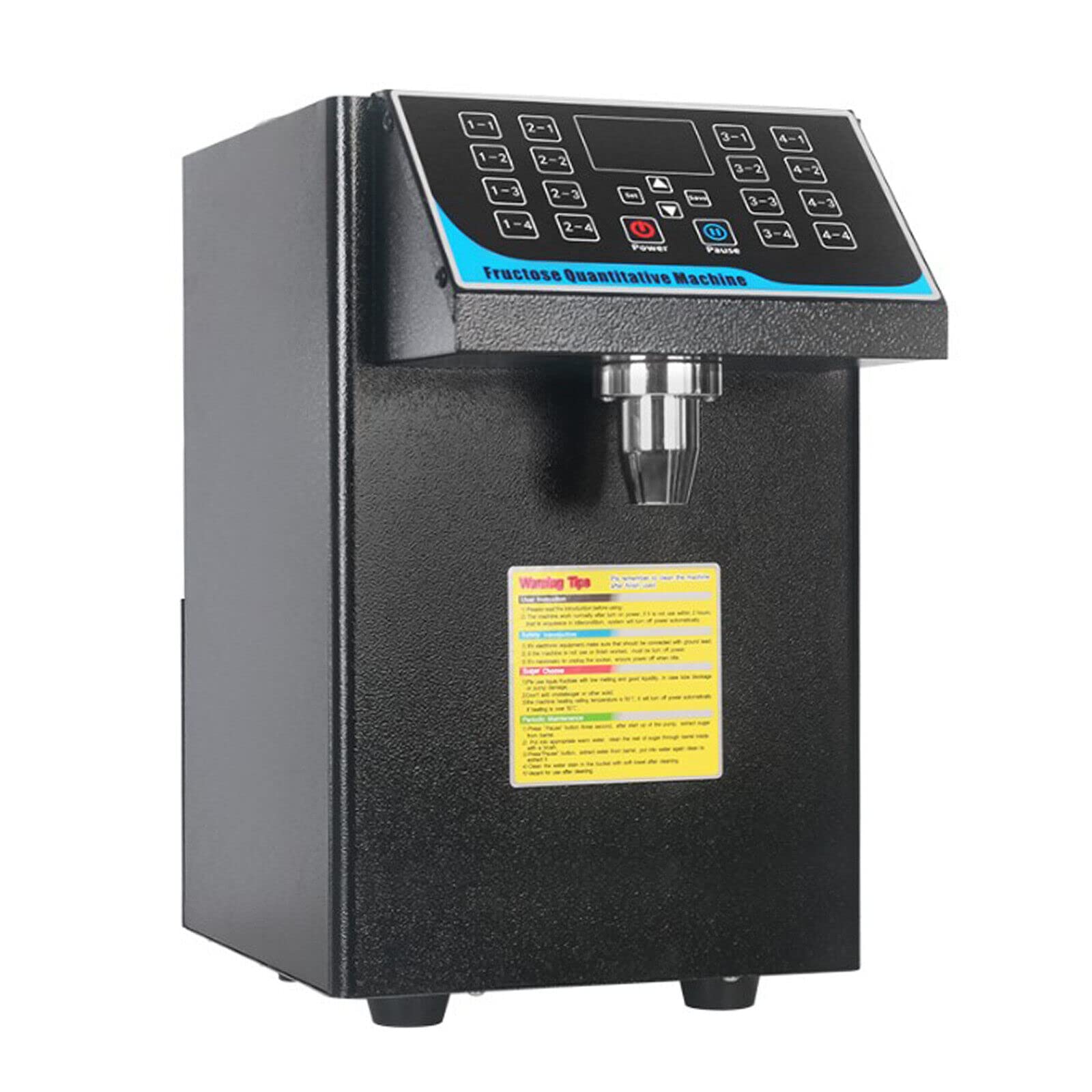 Machine quantitative de fructose - 7,5 L - Distributeur automatique de sirop de fructose - Distributeur de sucre - Machine à fructose - Pour lait, thé, café - 450 W