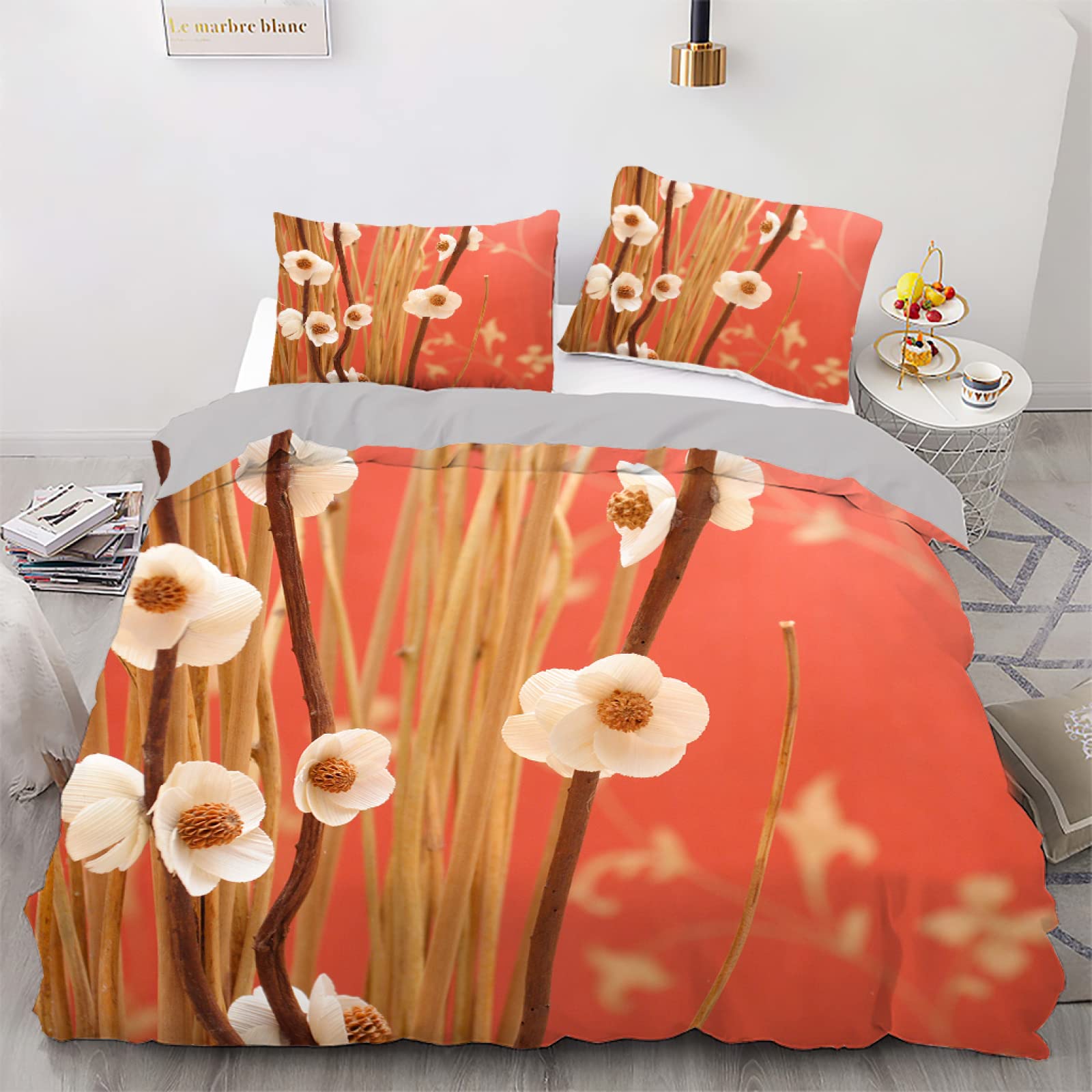 Housse de couette 140x200 fermeture éclair parure douce microfibre 110g