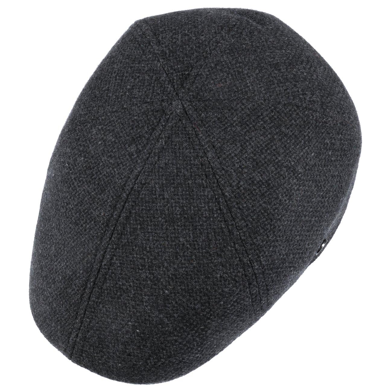 LIERYS Mackenzie Flatcap Schirmmütze Uni einfarbig Made in EU Herren Herbst Winter