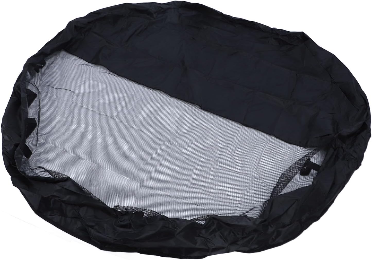 Dog Pen Cover for Octagonal Pet Playpen, Proof Dog Playpen Top Cover, 210D Silver Coated Oxford Cloth with Half Mesh Design, Secure Enclosure for Outdoor Use Fits 8 Panels 24 in