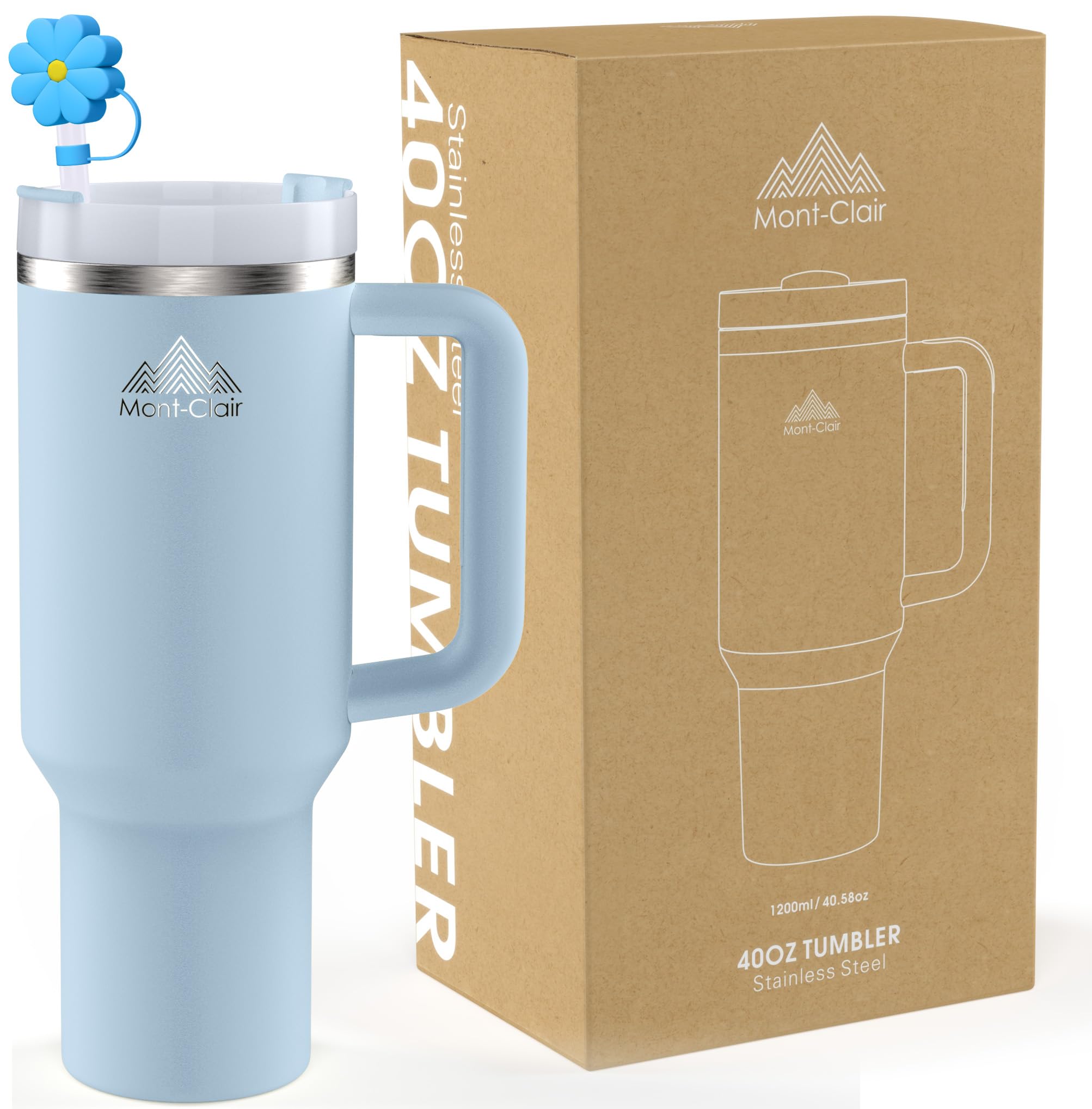 Amazon.com | Mont-Clair 40oz Tumbler with Straw and Lid