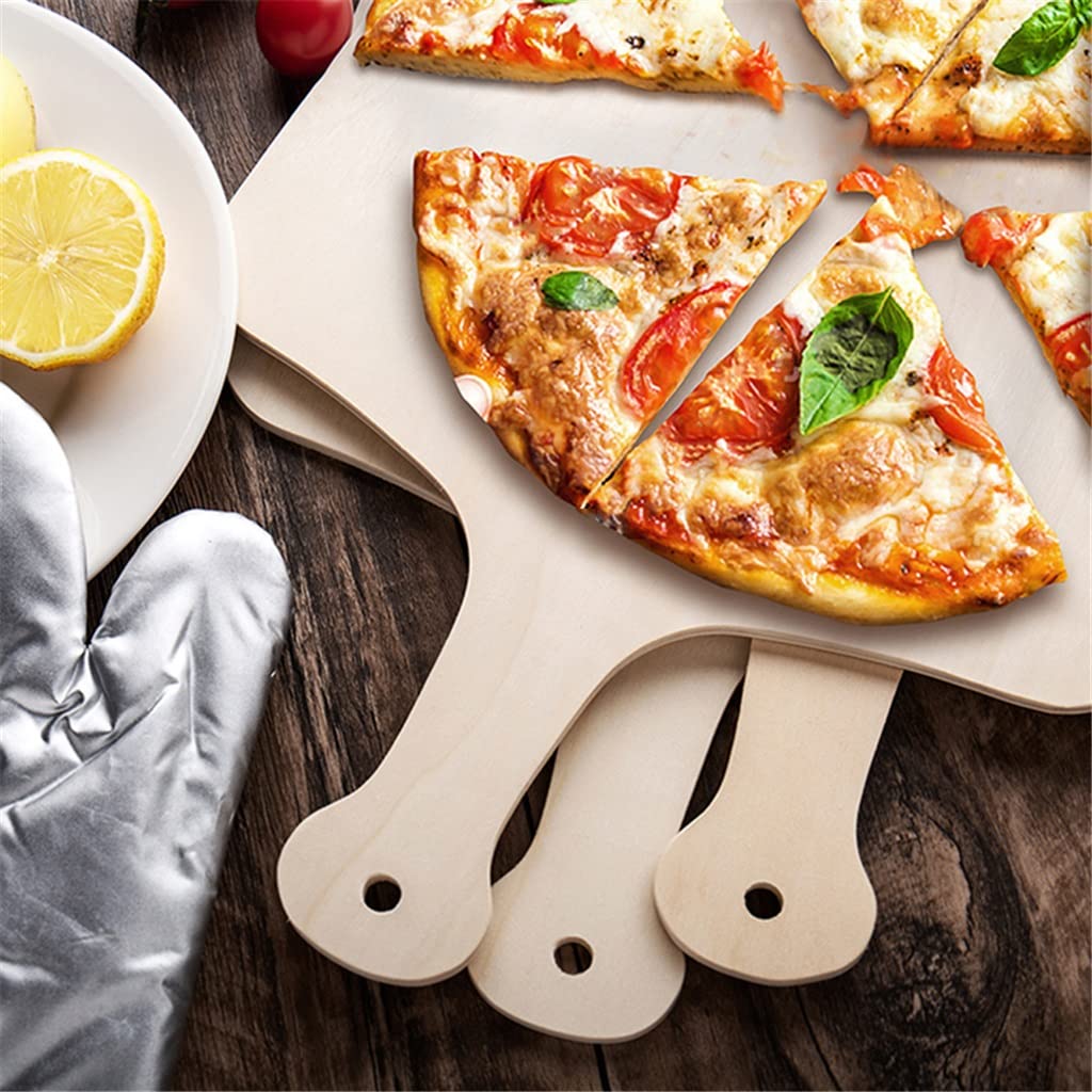 Drewniana łopatka do pizzy 3 szt. Deska do pizzy łopatka do chleba deska do krojenia owoców kuchenna łopatka do pizzy szpatułka narzędzie