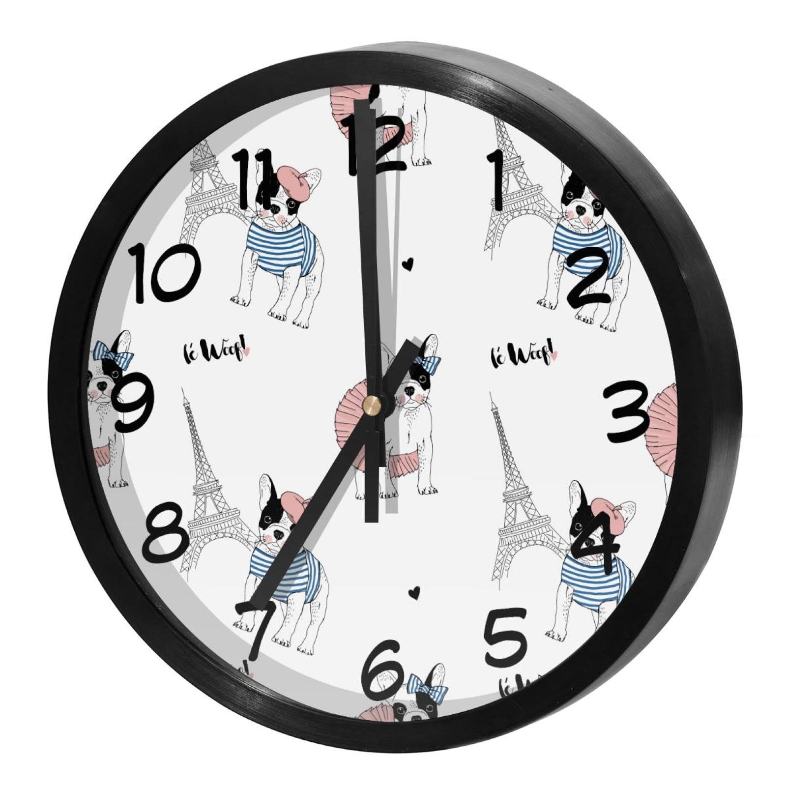 Horloge murale silencieuse à piles pour maison école et bureau