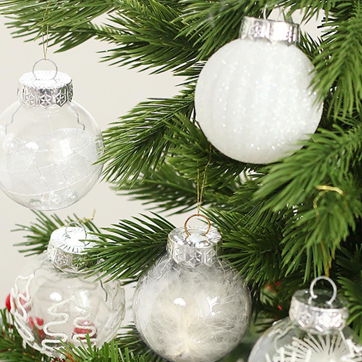 Amazon.co.jp: クリスマス オーナメント 30個セット 6cm ボール