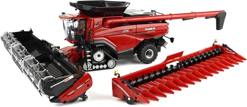 ERTL 1/32 Case IH AF11 Tracked Combine with Corn & Draper Heads, Introduction Edition 44346